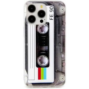 Case for iPhone 15 Pro Max Matte Finish Heavy Duty Soft Back Cover with Reinforced Corners TPU Soft Bumper Retro Cassette Tape Case Compatible with iPhone 15 Pro Max