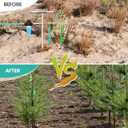 Stainless Steel Deep Root Tree Watering Tool,Root Feeder with Fertilizer Bottle Watering Wand Irrigation System Watering Stake,for Trees Bushes Shrubs Fruit Trees with Brass Valve T-Handle