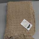 ZALL Tan Waffle Bath Mat,Super Absorbent Non Slip Bathroom Rug,Brown 24x36inch,Machine Washable Ultra Soft Floor Mats