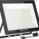 500W Outdoor LED Flood Light, 50000lm Super Bright, 6000k Daylight White, IP66 Waterpoof, 85v-277v Security Lights for Sport Court Arena Parking Lot