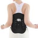 LSO Back Brace for Lower Back Pain Women & Men, Adjustable Lumbar Support, Bulging Disc Relief, Sciatica, Scoliosis (Plus Size)