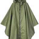 Rain Poncho for Adult Reusable Women Men Lightweight Waterproof Windbreaker Adjustable Waist for Outdoor Travel with Pocket