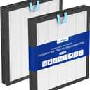 Vital 100S Replacement Filter for LEVOIT Vital 100S and 100S-P Air Purifier, 3-in-1 Efficiency Activated Carbon 100s Filter, Vital 100S-RF, LRF-V102-WUS,2pack white