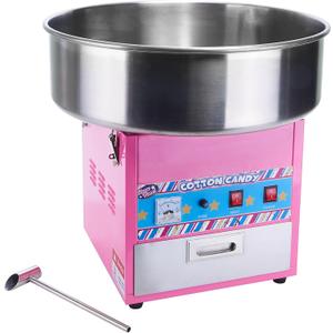 Winco Commercial-Grade Cotton Candy Machine, 1080w, 120 Cones / Hour