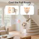 BEESTAR Stand Fan for Bedroom,Oscillating Pedestal Fan with 3-Speed, Adjustable Height,Standing Floor Fan for Living Room, Bedroom, Kitchen, and Home Office