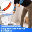 Toilet Auger 3FT - 59787 Model K-3 Toilet Snake Drain Clog Remover Tool for Unclogging, Closet Auger 3 FEET for Use Manually, No Plumber Needed for Heavy Toilet Blockages