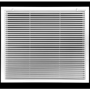 HVAC Premium 24" X 30" Aluminum Return Filter Grille for 1" Filter - Easy Airflow - Linear Bar Grilles [Outer Dimensions: 26.5"w X 32.5"h]
