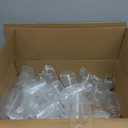 100 Pack, 330ml/11.2oz Plastic Juice Bottles with Aluminum Pop Can Caps, Disposable Leakproof Clear Bottles for Juice, Smoothies, Tea, Coffee, Compatible with Automatic Cup Sealer (not included)