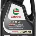Castrol EDGE High Mileage 5W-20 Advanced Full Synthetic Motor Oil, 5 Quarts