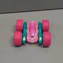 Tecnock Pink Remote Control Car for Girls and Boys, 2.4GHz RC Cars with USB-C Easy Charging, 4WD Double Sided 360 Rotates and Flips RC Stunt Car, Toys Gift for Kids Ages 6-8, 8-12