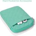 Padded Sleeve Pouch for 6.8/7 Inch Ereader/eBook/Kindle (Green)