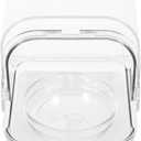 YARNOW Parrot Food Feeder with Lid and Food Tray, Hanging Cage Side Feeder with Seed Separator for Automatic Feeding, Suitable for Parakeets and Small Birds