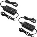 ALITOVE 12V 6A Power Supply 72W AC/DC Adapter 100~240V 50-60hz 12 Volt Transfomer 6 Amp 5A 4A 3A AC to DC Converter with 5.5x2.5mm 2.1mm Plug for LED Strip Light CCTV Camera DC Pump Fan,2-Pack