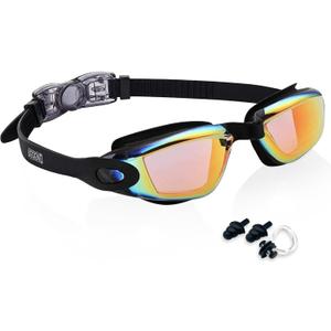 3 x Aegend Swim Goggles for Kids 3-14 | Anti-Fog, No-Leaking, Pool & Beach