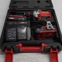 Einhell TE-CD Power X-Change 18-Volt Cordless 2-Speed 1250 RPM MAX, 20+1 Torque Setting Workshop Drill/Driver, w/Case, Belt Clip, Keyless Chuck, Built-in LED, Kit (w/ 2x1.5-Ah Battery + Fast Charger)