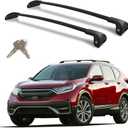 Roof Rack Cross Bars Compatible with Honda CRV 2017-2022 (with Raised Side Rails), Heavy Duty 300 LBS Lockable Aluminum Crossbars, Anti-Theft Rooftop Cargo Carrier for Bike, Kayak, Ski, Cargo Box