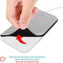 40PCS TENS Unit Replacement Pads, Electrode Pads with Self-Stick Performance and Non-Irritating, Compatible with TENS Use 2mm Pin Connector Such as AUVON TENS, TENS 7000, Etekcity, Nicwell Care Tens