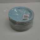 Ottin Blue and Silver Foil Dots Party Paper Plates 9'' Disposable Dinner Plates 120 counts for Birthday Party Wedding Decorations Bridal Shower Graduation Engagement