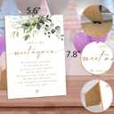 Wedding Memorial Wooden Sign with Stand, Greenery Gold Bridal Shower Decorations, Memorial Table Sign, Wedding Signs for Ceremony and Reception, Engagement Party Desk Decor,40