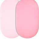 Bassinet Sheets (2-Pack), Soft Breathable Fitted for Bassinet Mattress, Ideal for Boys Girls (Blush&sweet Pink)