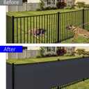 5ft x 100ft Black Privacy Screen Fence 90% Blockage Heavy Duty Fencing Mesh Shade Net Cover for Outdoor Wall Garden Backyard Porch Patio Balcony