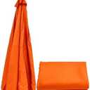 Cantilever Umbrella Replacement Canopy TOP ONLY for 6.5ft-13ft 6 8 Rib Outdoor Patio Umbrella Fabric Round Thick Covers, Easy to Install, Rib Length 38" to 77" for Market(Orange)