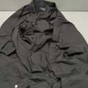 Double Pump Big and Tall Dress Shirts for Men Long Sleeve Business Casual Solid Button Down Shirts from (Black, XXXL)