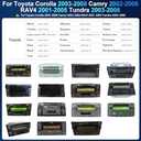 Leadfan Android Car Radio Stereo for Toyota RAV4 2001-2005 Tundra 2003-2006 Corolla 2003-2008 Camry 2002-2006 Wireless CarPlay Android Auto Compatible with JBL, 7 Inch Touch Screen with Bluetooth GPS