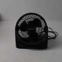 Amazon Basics Air Circulator Fan, Desk Fan for Bedroom, Home and Office, With 90-Degree Tilt Head, 3 Speed Settings, Lightweight (3 LBS), 35 Watts, Black, 11.1"W x 6.3"D x 10.9"H