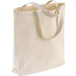 TBF 12-Pack Heavy Duty Sturdy Canvas Tote Bags with Handles - Reusable Natural Grocery Shopping Bags Blank Cloth Fabric for DIY, Crafts - 15x15x3