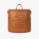 FAWN DESIGN The Original Diaper Bag, Faux Leather Diaper Bag Backpack, Vegan Leather, Large Capacity Baby Bag for Mom