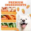 Just Try 16 OZ Baked Carrot Dog Treats Biscuits for Dogs High Dog Fiber Training Treats Healthy Dog Treats (EXP 06/11/27)