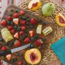 Ironwood Oslo End Grain Square Utility Cutting Board, 12 Inch Square Acacia Wood Cutting Board