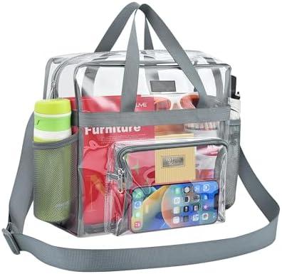 Bagenius Clear Bag Stadium Approved 12×6×12 Clear bag for Stadium Events Sports Concert Festival Work