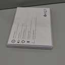 kenke for iPad 11/10th Gen Case with Keyboard 11/10.9 inch 2025 A16/2022, Detachable Wireless Bluetooth Keyboard Case with Right Side Pencil Holder, White Square Keycaps (Black