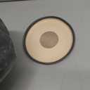 Ceramic Planter - 6 Inch Plant Pot with Drainage Hole and Saucer, Succulent Pot Glaze Round Flower Pot for Indoor Outdoor Plants, Gray