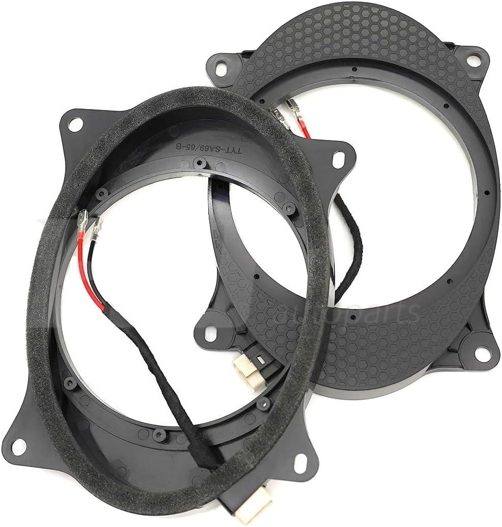 YuYue Electronic 6X9 to 6,5 inch Door Speaker Spacer Ring Installation Plate Converter for Toyota 02-11 Camry/03-13 Corolla /07-15 Yaris/04-09 Solara Models