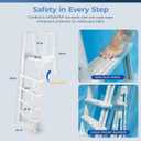 Blue Wave Heavy-Duty Resin in-Pool Ladder for Above Ground Pools