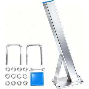 Boat Trailer Winch Stand with U-Bolts,4mm Hot-Dip Galvanized Steel