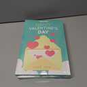 2 x 36 Pack Valentines Day Cards for Kids School  Adorable Die-Cut Animal & Food Classroom Valentines with Pink Envelopes & Stickers, 9 Cute Designs for Boys, Girls & Teachers