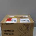 Mattress Vacuum, Bed Vacuum Cleaner with 16Kpa Suction 253.7nm UV-C Light, 145F Heat & 30000 RPM/Min Tapping, HEPA Filter & Ultrasonic, 600W Powerful Vacuums for Bed, Sofa, Couch(Corded) (Dark Grey)