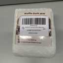 AMOAMI Waffle Bath-Mat, Super Absorbent Bath Mats for Bathroom, Boho Bathroom Rugs Non Slip Washable, Ultra Soft Bathroom-Mat with Tassels Bath Rugs for Floor Mat, 17" X 24" White