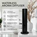 Breeze Wireless Scent Diffuser, Essential Oil Included Bluetooth & App Control, 1200 Sq Ft Coverage, No Residue, Safe for Kids & Pets, Home, Office & Spa, Black