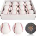 Baisidiwei Baseballs 12 Pack Sports Practice Baseballs 9 Inch Official Size and Weight Baseball Unmarked Autograph Baseball Training Ball for Games, Soft Toss, Batting, Fielding, Hitting, Pitching