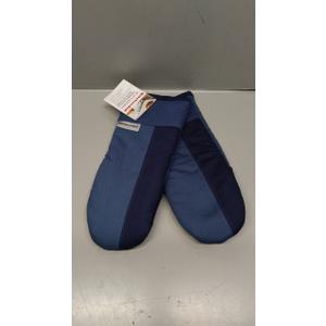 KitchenAid Beacon Two-Tone Non-Slip Oven Mitt Set, Navy/Ink, 5.75"x13", 2 Piece