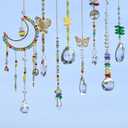 310 Pcs DIY Crystal Sun Catchers Indoor Window, Hanging Prism Suncatcher for Window, Colorful DIY Suncatcher Kit, Glass Crystal Alloy Accessories Sun Catcher Crafts for Adult