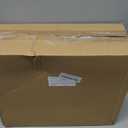 D2scrma 71oz Rectangle Airtight Glass Storage Containers with Bamboo Lids (Set of 4), Square Food Storage Jar, Pantry Organizers for Sugar, Flour, Spaghetti and Coffee beans (with Black Lable)