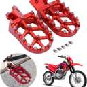 AnXin Dirt Bike Foot Pegs Motorcycle Footpegs Foot Pedals Rests CNC for CRF250F 19-24 XR150L 15-24 CRF150F CRF230F 03-19 Hawk 250 Dirt Pit Bike Red