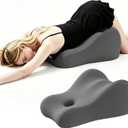 Memory Foam Wedge Pillow Intimacy Couples Pillow, Pregnant Ergonomic Contoured Position Pillow for Sleeping & Reading, Multi-Functional Bed Pillow Back Support Cushion All Grey