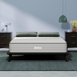 Siena 10 Cal King Hybrid Firm Mattress - Memory Foam & Innerspring System - 180 Night Trial - Premium Pressure-Relieving Layers -  Mattress in a Box - CertiPUR-US Certified